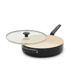 GreenPan Rio Advanced 5qt Ceramic Nonstick Saute Pan with Lid Black