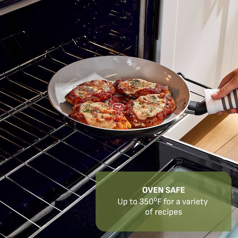 slide 6 of 10, T-Fal Simply Cook 5qt Ceramic Nonstick Saute with Lid Black, 5 qt