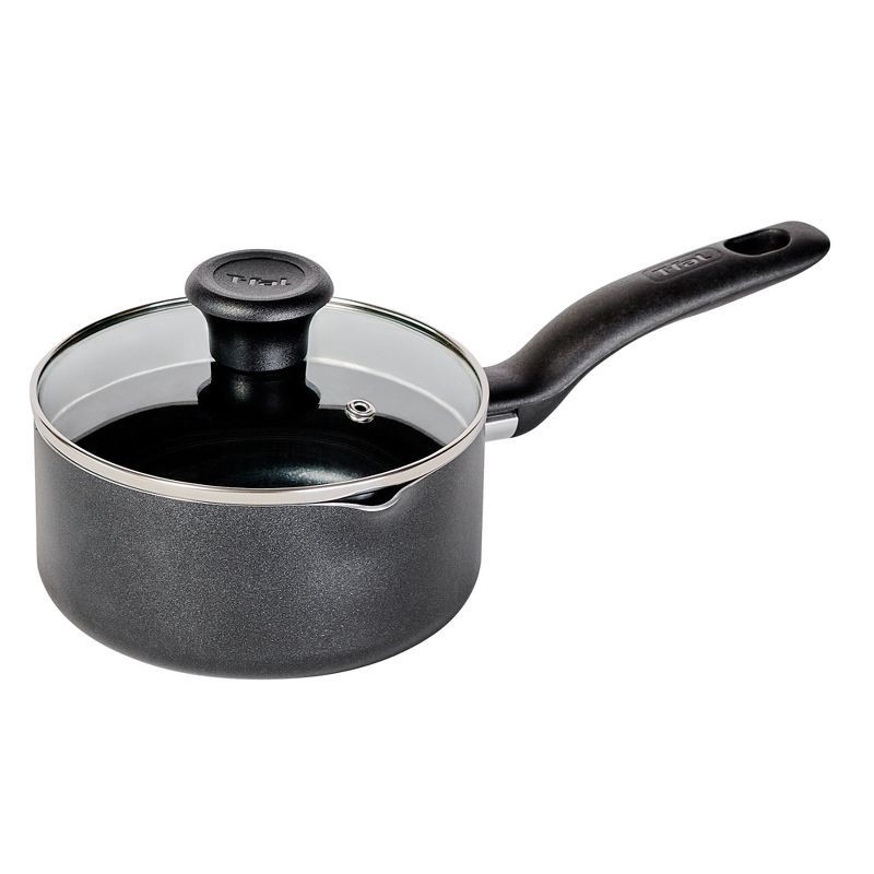 slide 1 of 9, T-Fal Simply Cook 1.5qt Nonstick Sauce Pan with Lid Black, 1.5 qt