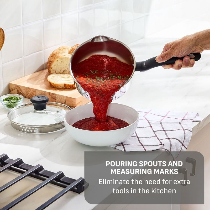 slide 6 of 11, T-Fal Simply Cook 16pc Stainless Steel Cookware Set, 16 ct