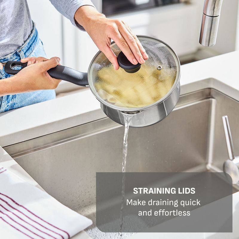 slide 7 of 11, T-Fal Simply Cook 16pc Stainless Steel Cookware Set, 16 ct