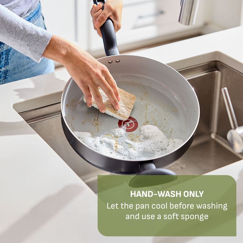 slide 6 of 9, T-Fal Simply Cook 1.5qt Ceramic Nonstick Sauce Pan with Lid Black, 1.5 qt