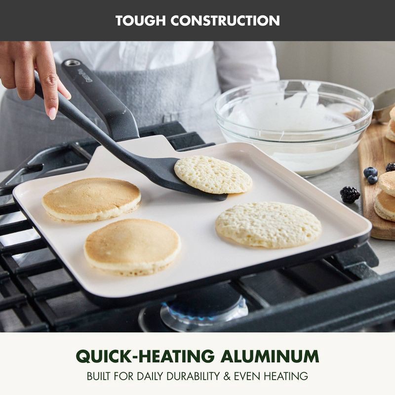 slide 5 of 8, GreenPan Rio Advanced 11" Ceramic Nonstick Griddle Black, 1 ct