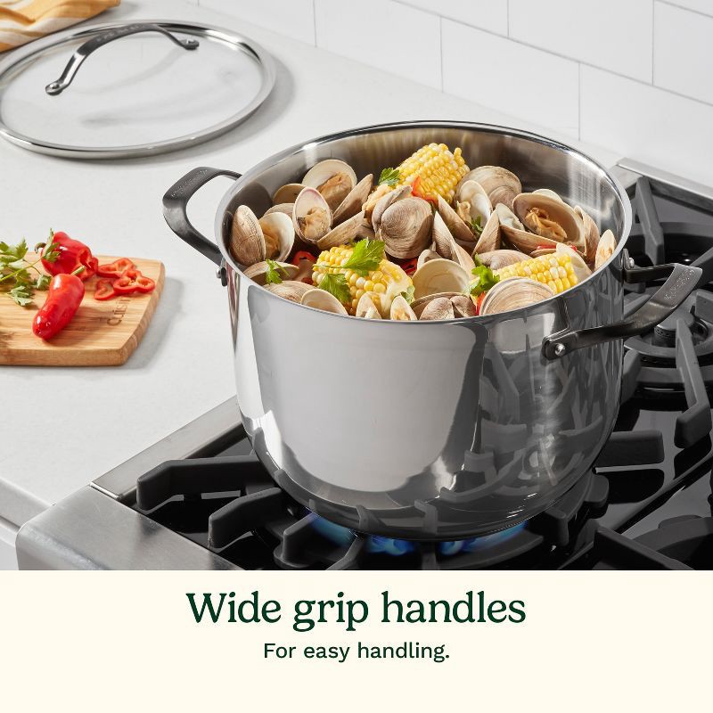 slide 4 of 8, Cuisinart Radiant Pro 10qt Stainless Steel Stock Pot, 10 qt