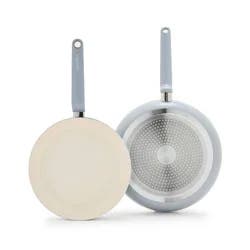 GreenPan Rio Advanced 2pc (10" and 12") Ceramic Nonstick Fry Pan Set Stardew Blue