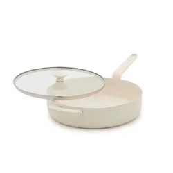 GreenPan Rio Advanced 5qt Ceramic Nonstick Saute Pan with Lid Cream