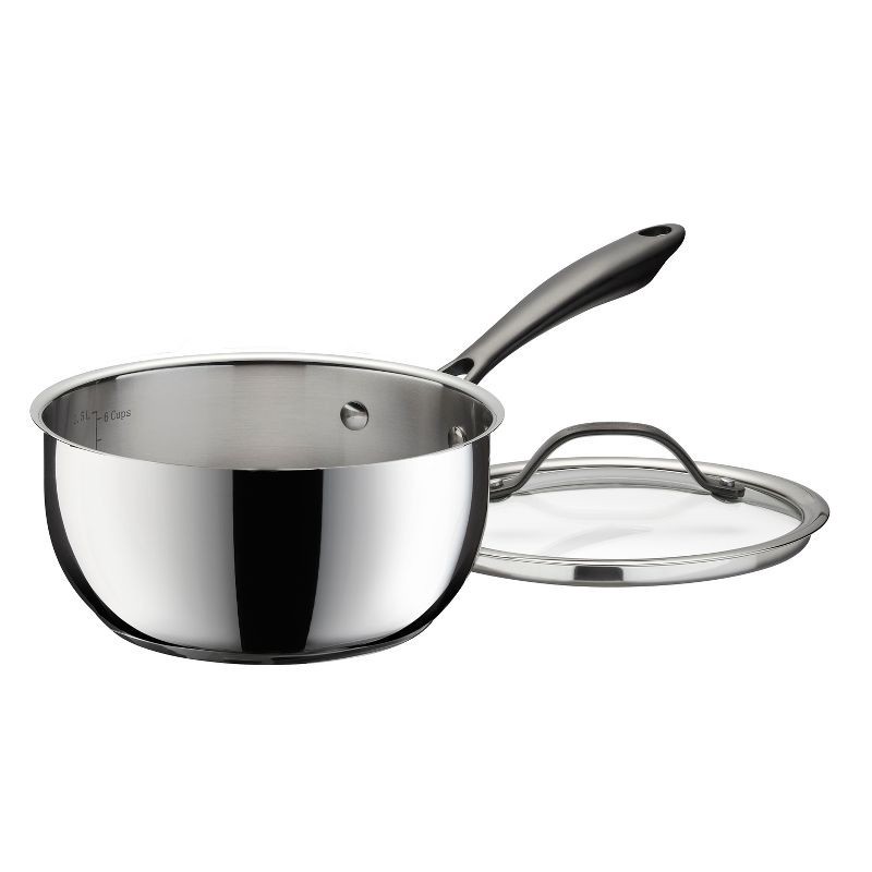 slide 1 of 8, Cuisinart Radiant Pro 2qt Stainless Sauce Pan with Lid, 2 qt
