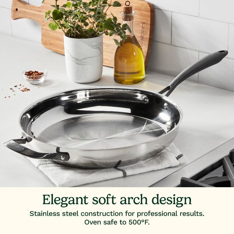 slide 3 of 8, Cuisinart Radiant Pro 12" Stainless Steel Fry Pan, 1 ct