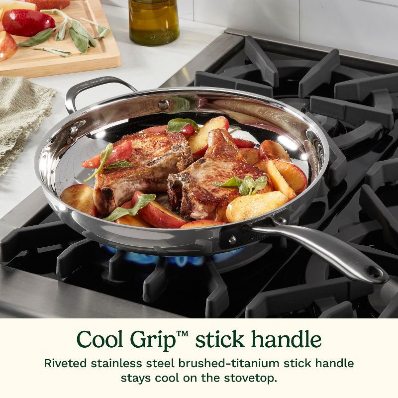 slide 4 of 8, Cuisinart Radiant Pro 12" Stainless Steel Fry Pan, 1 ct