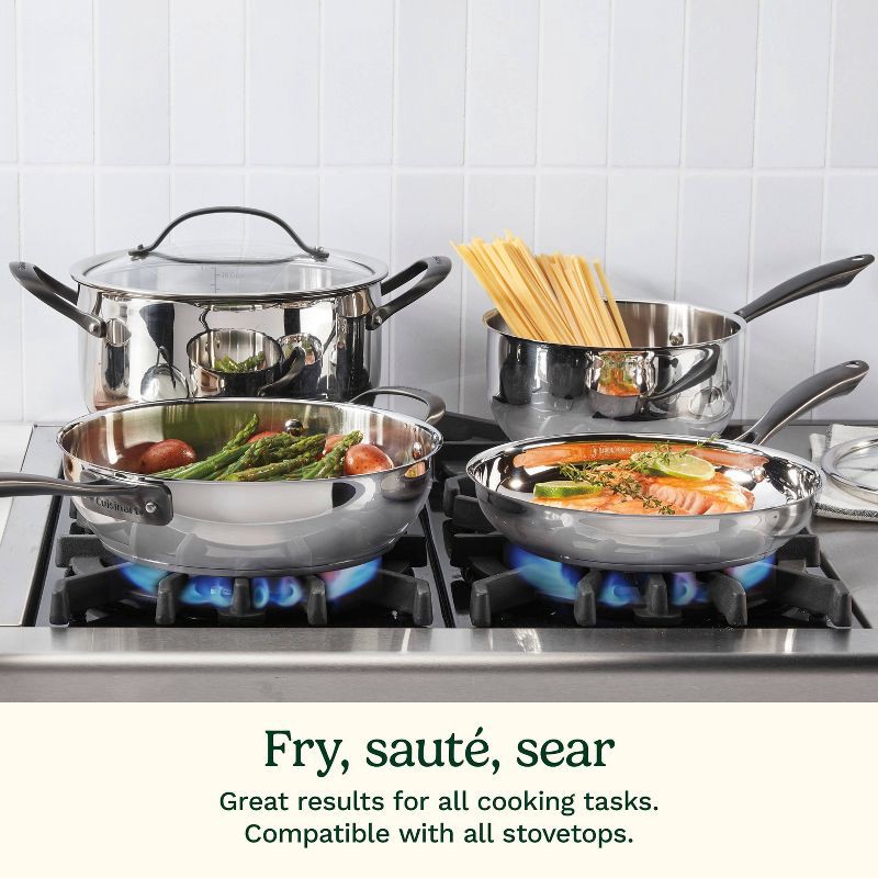 slide 6 of 8, Cuisinart Radiant Pro 2pc (8" and 10") Stainless Steel Fry Pan Set, 2 ct