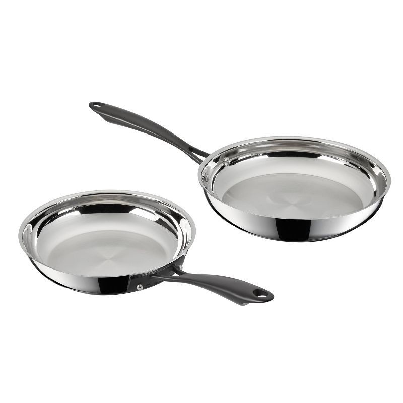 slide 1 of 8, Cuisinart Radiant Pro 2pc (8" and 10") Stainless Steel Fry Pan Set, 2 ct