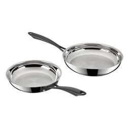 Cuisinart Radiant Pro 2pc (8" and 10") Stainless Steel Fry Pan Set