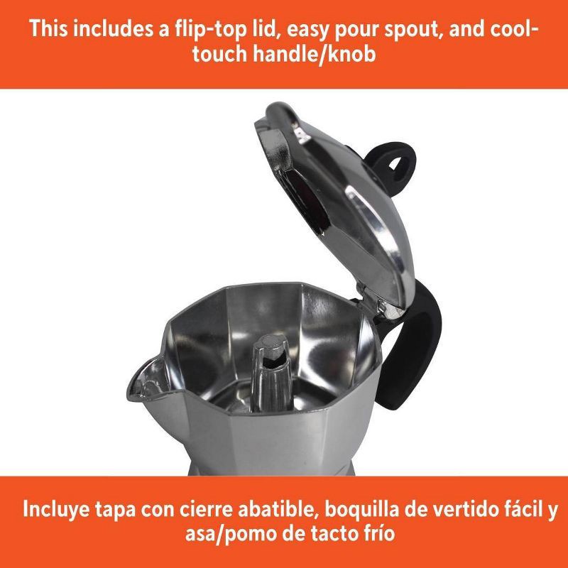 slide 4 of 6, IMUSA 3c Epic Stovetop Espresso Maker, 1 ct