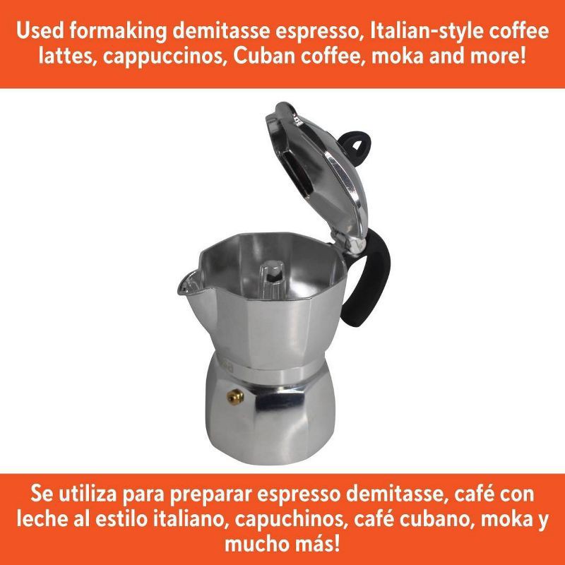 slide 6 of 6, IMUSA 3c Epic Stovetop Espresso Maker, 1 ct