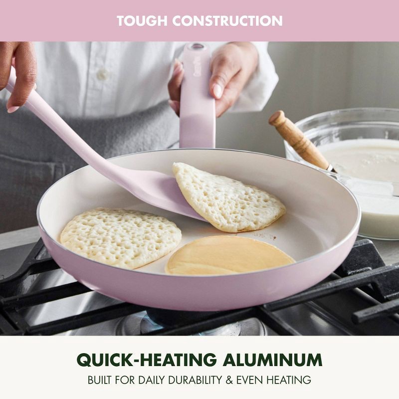 slide 6 of 9, GreenPan Rio Advanced 2pc (10" and 12") Ceramic Nonstick Fry Pan Set Pink, 2 ct