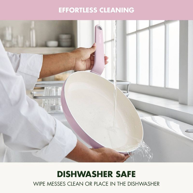 slide 8 of 9, GreenPan Rio Advanced 2pc (10" and 12") Ceramic Nonstick Fry Pan Set Pink, 2 ct
