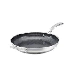 Cuisinart FusionPlus 12" Hybrid Stainless Steel and Ceramic Nonstick Fry Pan with Helper Handle