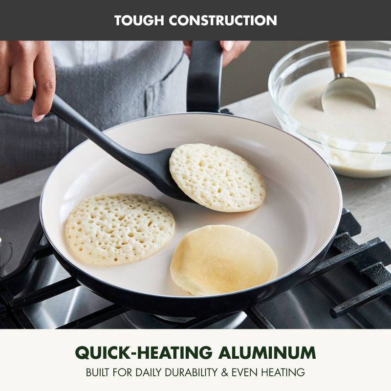 slide 6 of 9, GreenPan Rio Advanced 2pc (10" and 12") Ceramic Nonstick Fry Pan Set Black, 2 ct