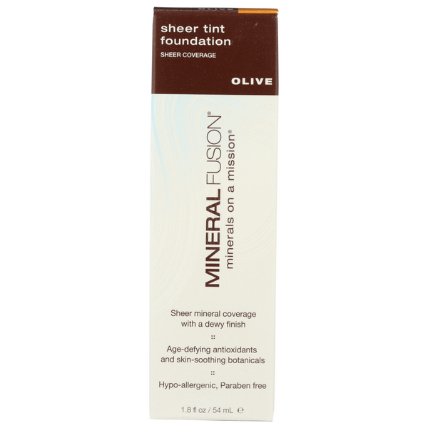 slide 1 of 1, Mineral Fusion Sheer Tint Foundation - Olive, 1.8 oz