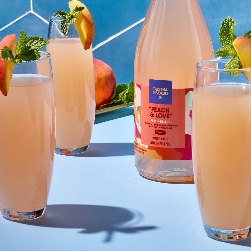 slide 2 of 3, Peach Bellini Wine - 750ml Bottle - Tabitha Brown for Target, 750 ml