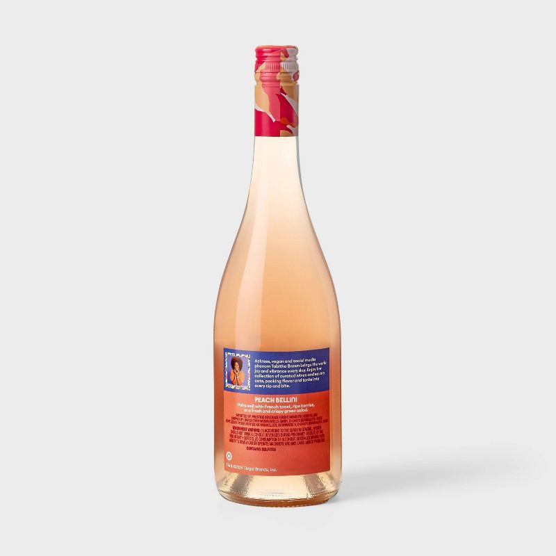 slide 3 of 3, Peach Bellini Wine - 750ml Bottle - Tabitha Brown for Target, 750 ml