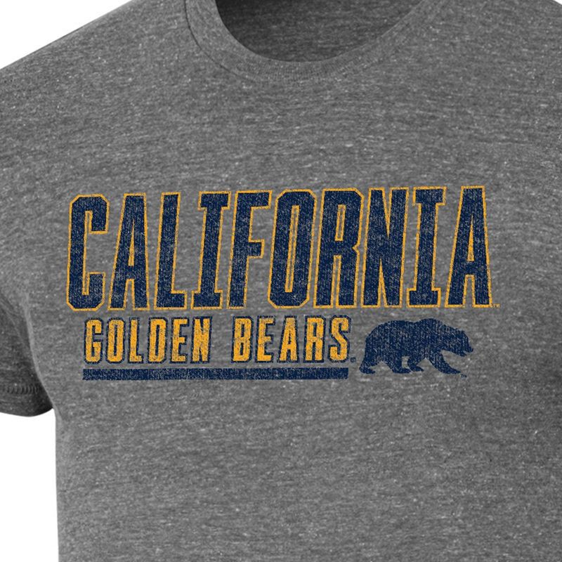slide 3 of 3, NCAA Cal Golden Bears Men's Gray Tri-Blend Short Sleeve T-Shirt - M, 1 ct