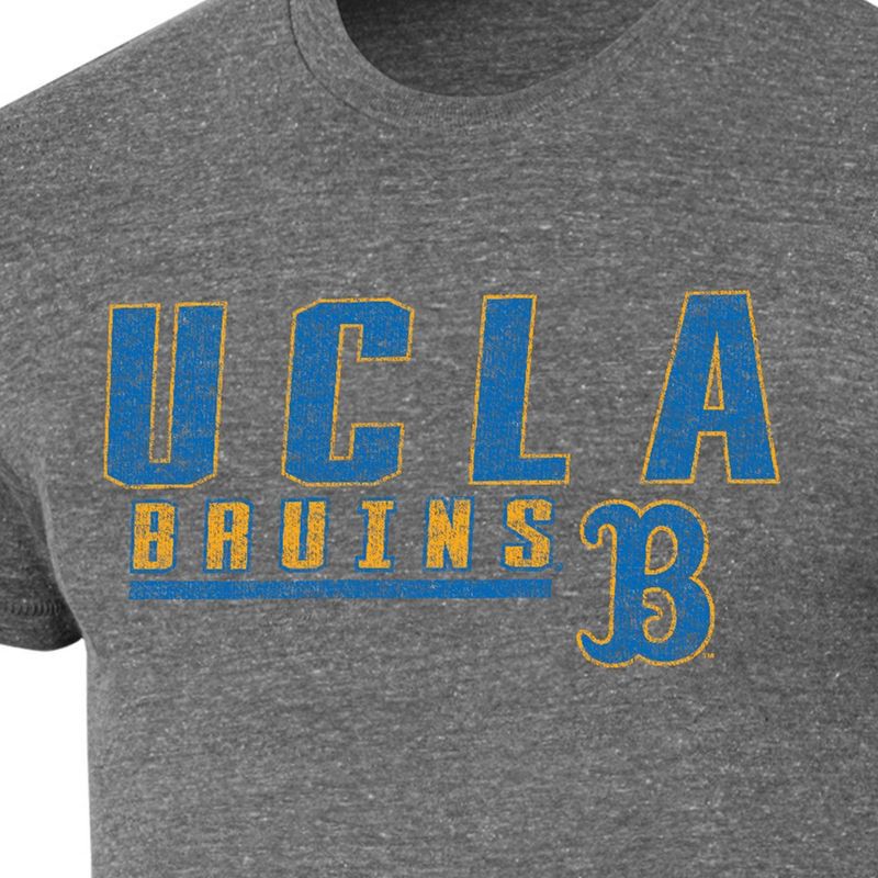 slide 3 of 3, NCAA UCLA Bruins Men's Gray Tri-Blend Short Sleeve T-Shirt - XL, 1 ct