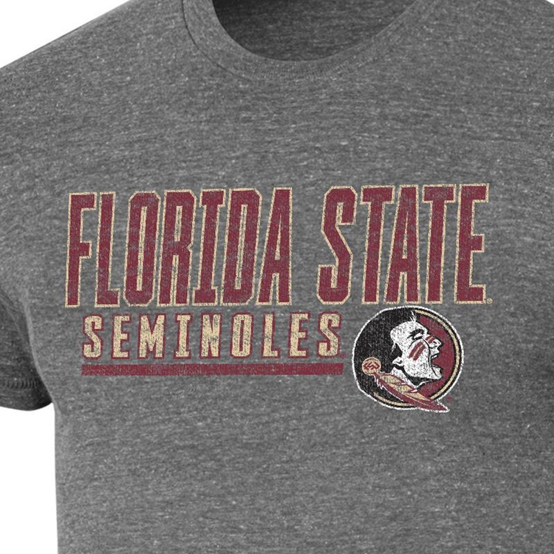 slide 3 of 3, NCAA Florida State Seminoles Men's Gray Tri-Blend Short Sleeve T-Shirt - XXL, 1 ct