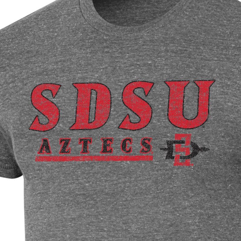 slide 3 of 3, NCAA San Diego State Aztecs Men's Gray Tri-Blend Short Sleeve T-Shirt - XXL, 1 ct