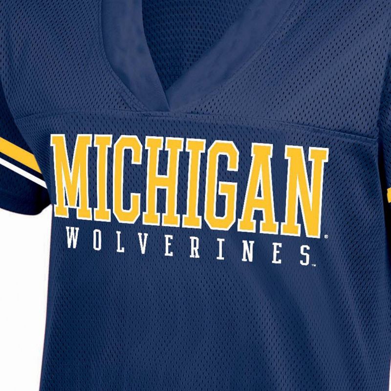 slide 3 of 3, NCAA Michigan Wolverines Women's White Jersey - XL, 1 ct