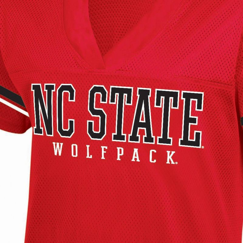 slide 3 of 3, NCAA NC State Wolfpack Women's White Jersey - M, 1 ct