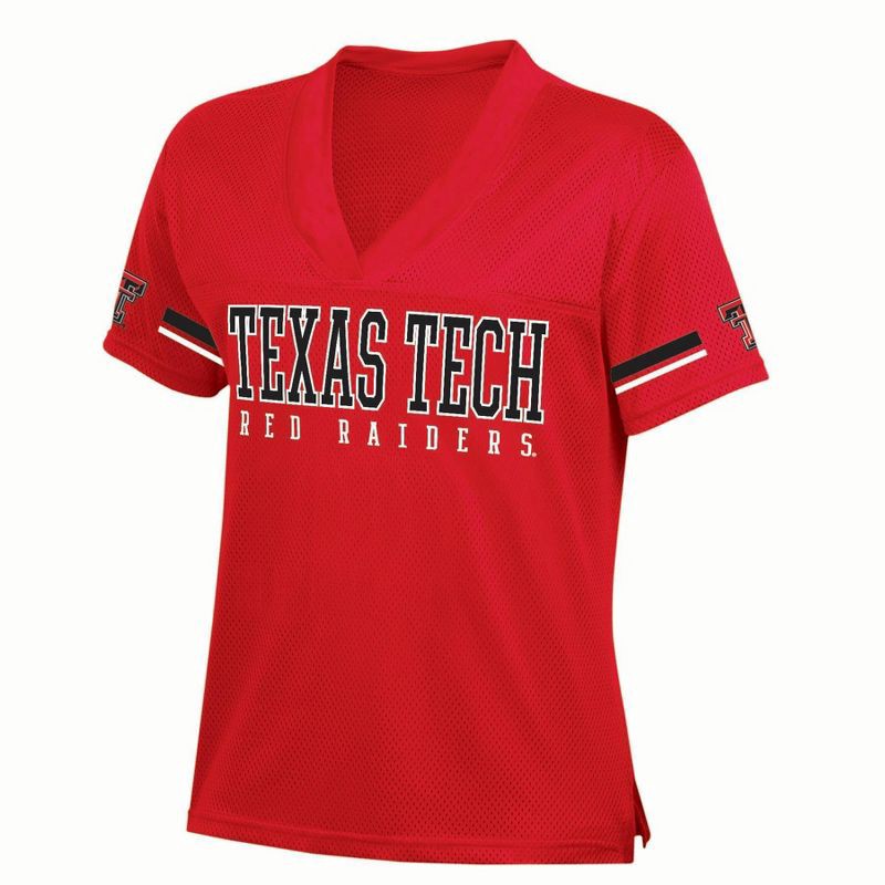 slide 1 of 3, NCAA Texas Tech Red Raiders Women's White Jersey - M, 1 ct