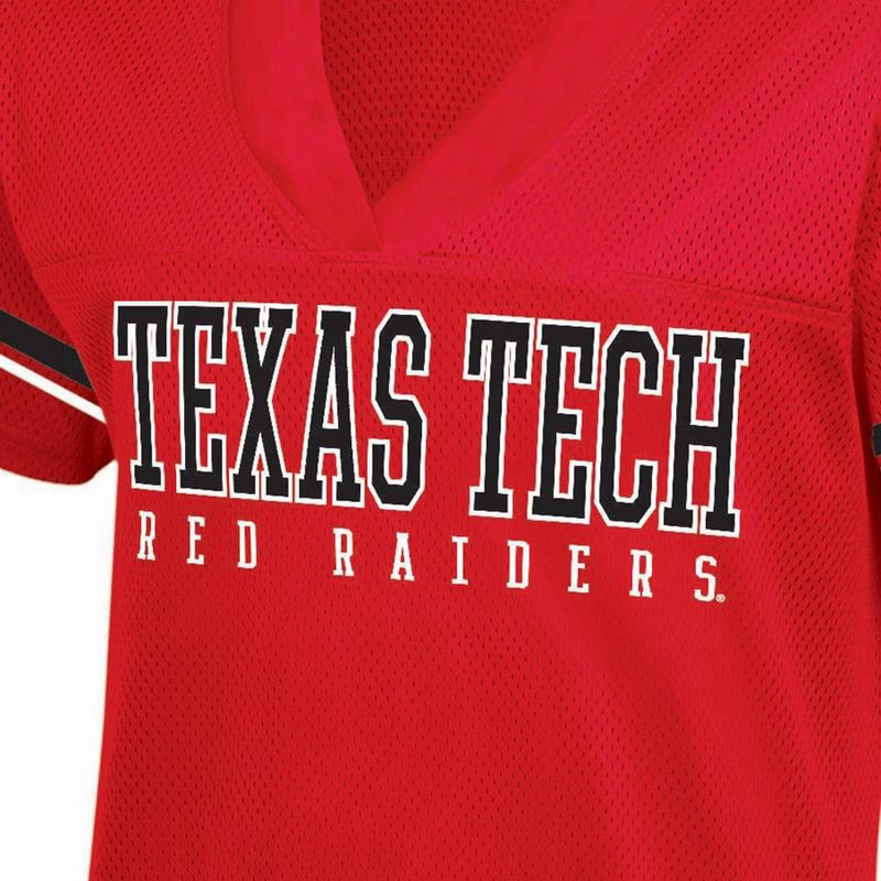 slide 3 of 3, NCAA Texas Tech Red Raiders Women's White Jersey - XL, 1 ct