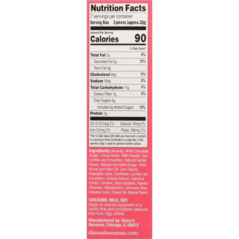 slide 7 of 8, Diana's Bananas Naturally Gluten Free Frozen Real Banana Birthday Cake Whole Fruit Bites - 8oz, 8 oz