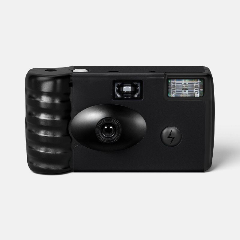 slide 1 of 4, Game Day Disposable Camera - heyday™ Ebony: 110 Format, Built-In Flash, Fixed Focus, 1 ct