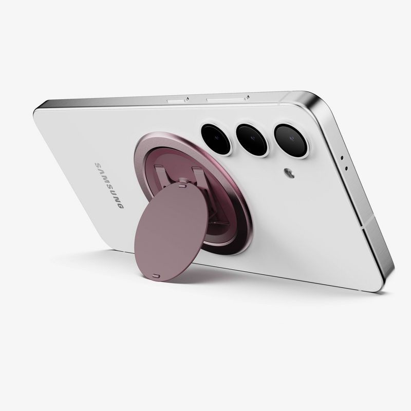 slide 2 of 6, ohsnap! Snap Grip Luxe Magnetic Phone Grip - Ultra Thin, Fits Any Phone - Cranberry Crush: Compatible with Wireless Charging, 1 ct