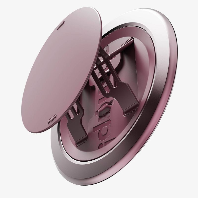 slide 3 of 6, ohsnap! Snap Grip Luxe Magnetic Phone Grip - Ultra Thin, Fits Any Phone - Cranberry Crush: Compatible with Wireless Charging, 1 ct