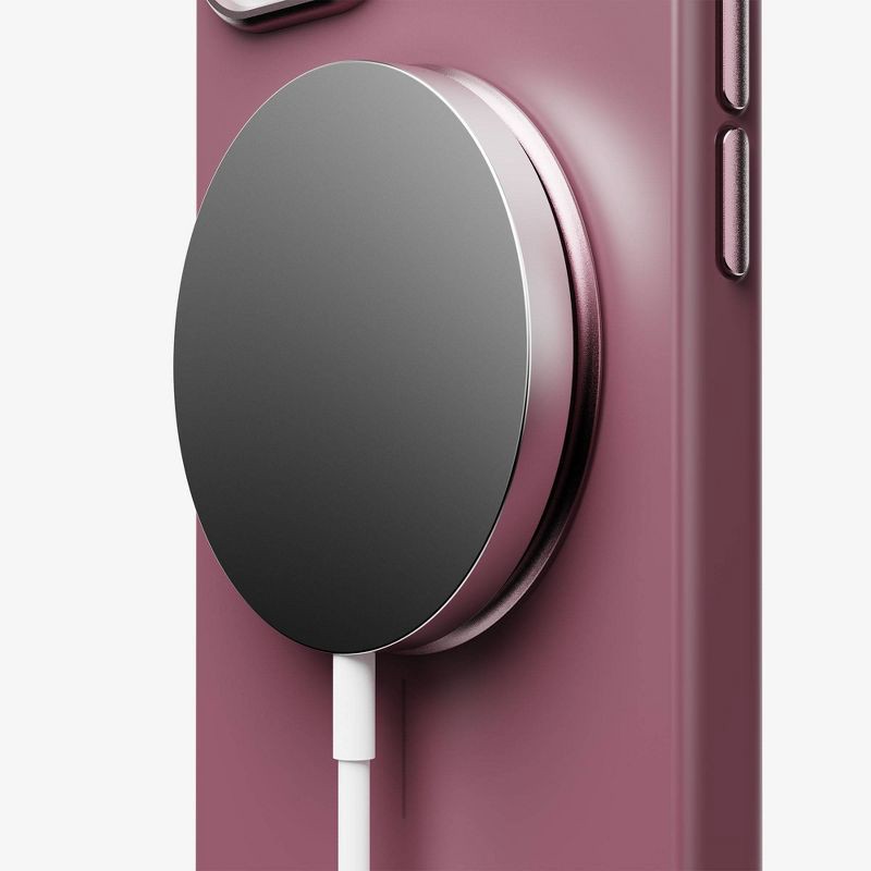slide 5 of 6, ohsnap! Snap Grip Luxe Magnetic Phone Grip - Ultra Thin, Fits Any Phone - Cranberry Crush: Compatible with Wireless Charging, 1 ct