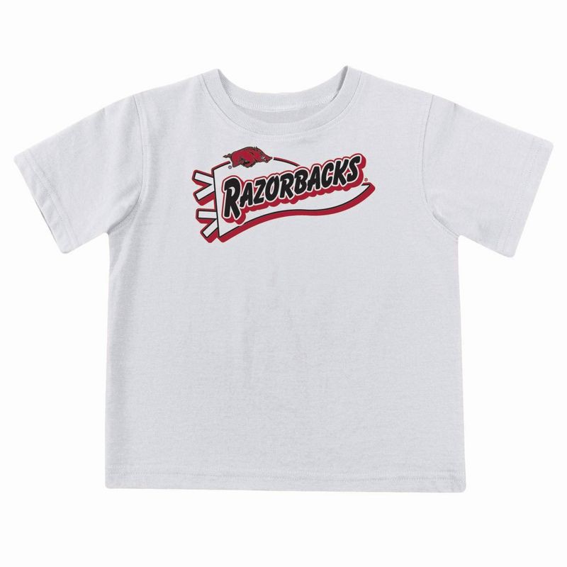 slide 2 of 5, NCAA Arkansas Razorbacks Toddler Boys' 2pk Short Sleeve and Long Sleeve T-Shirts - 2T, 2 ct