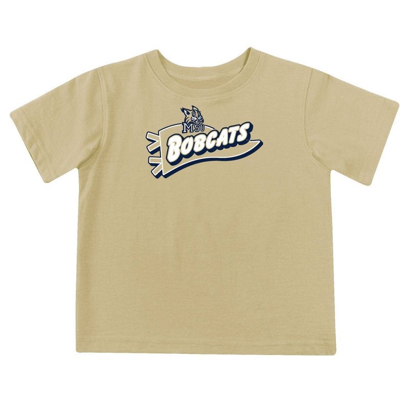 slide 4 of 5, NCAA Montana State Bobcats Toddler Boys' 2pk Short Sleeve and Long Sleeve T-Shirts - 3T: Solid Jersey Pullover Set, 2 ct