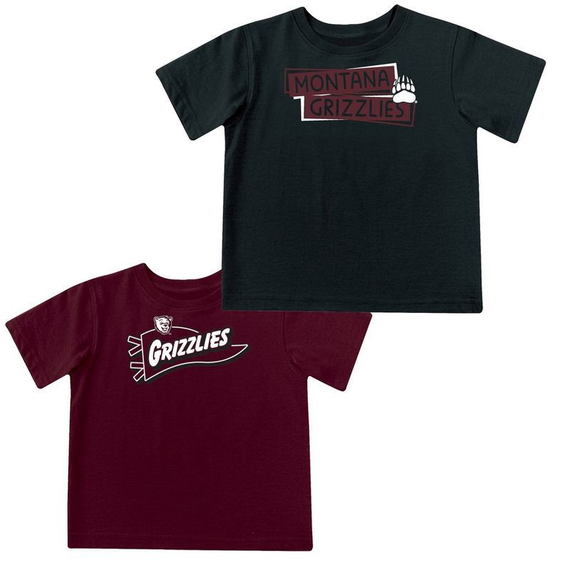 slide 3 of 5, NCAA Montana Grizzlies Toddler Boys' 2pk Short Sleeve and Long Sleeve T-Shirts - 4T, 2 ct