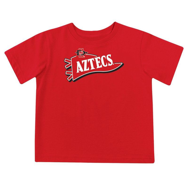 slide 2 of 5, NCAA San Diego State Aztecs Toddler Boys' 2pk Short Sleeve and Long Sleeve T-Shirts - 3T, 2 ct