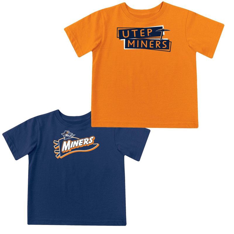 slide 2 of 5, NCAA UTEP Miners Toddler Boys' 2pk Short Sleeve and Long Sleeve T-Shirts - 2T, 2 ct