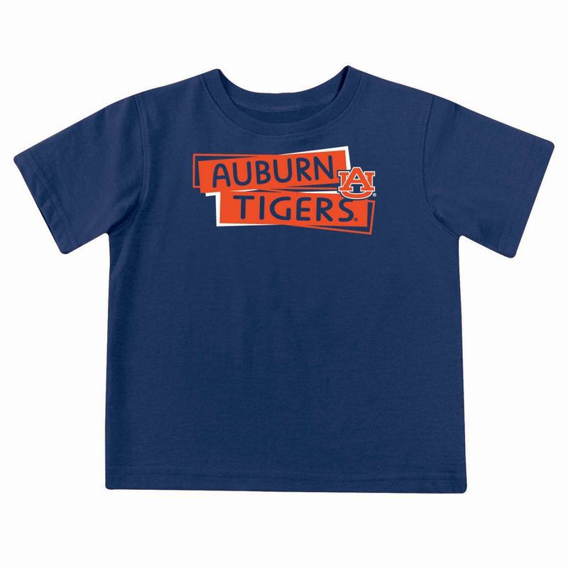 slide 1 of 5, NCAA Auburn Tigers Toddler Boys' 2pk Short Sleeve and Long Sleeve T-Shirts - 4T, 2 ct