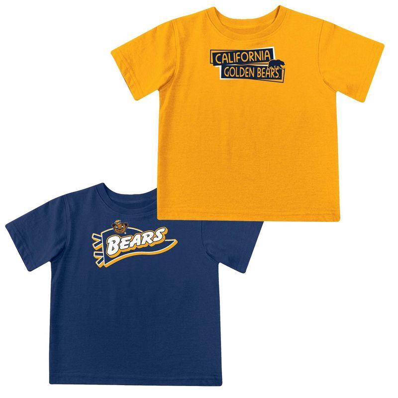 slide 5 of 5, NCAA Cal Golden Bears Toddler Boys' 2pk Short Sleeve and Long Sleeve T-Shirts - 2T, 2 ct