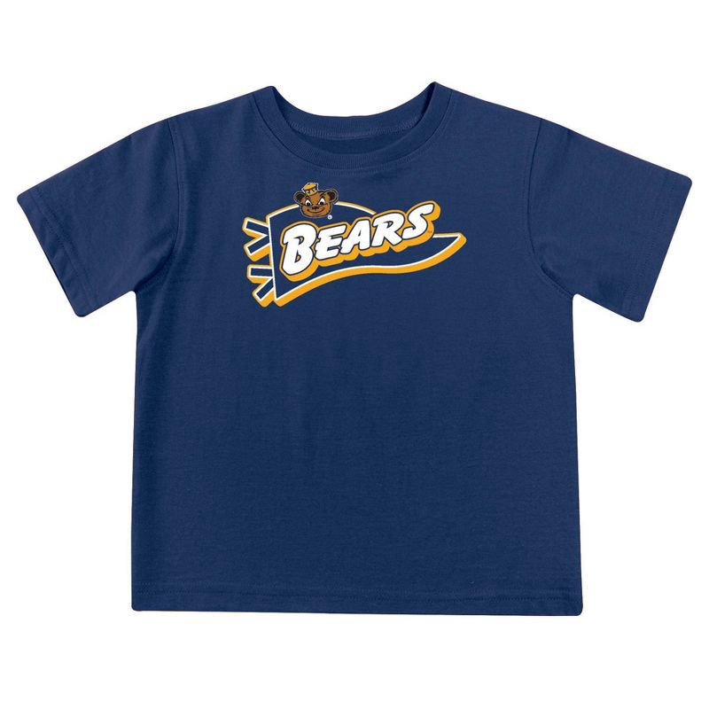 slide 3 of 5, NCAA Cal Golden Bears Toddler Boys' 2pk Short Sleeve and Long Sleeve T-Shirts - 3T: Solid Jersey Pullover Set, 2 ct