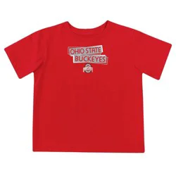 NCAA Ohio State Buckeyes Toddler Boys' 2pk Short Sleeve and Long Sleeve T-Shirts - 4T