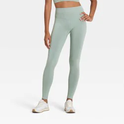 Women's Modal Seamless High-Rise Leggings - All In Motion™ Sage Green XL