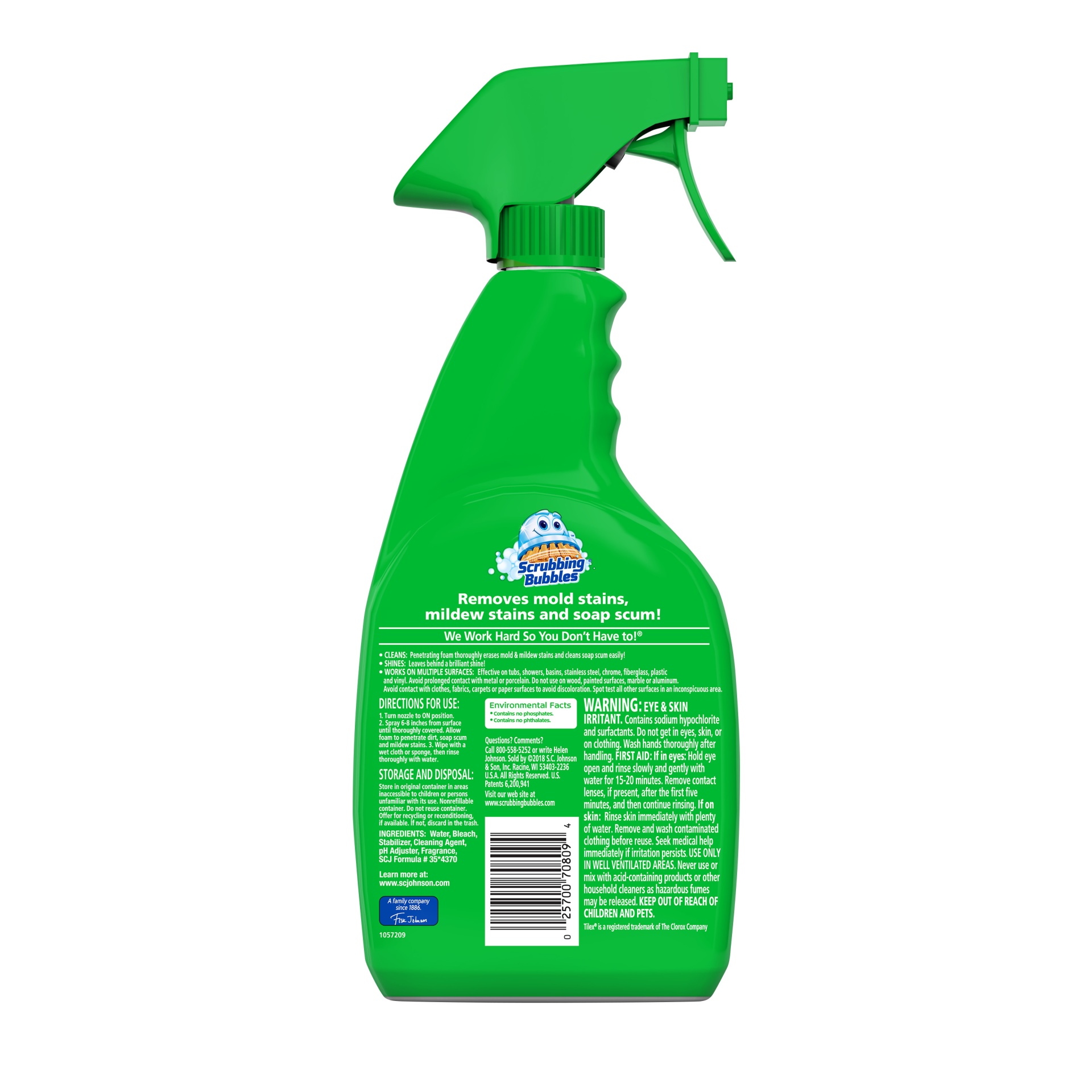 slide 2 of 7, Scrubbing Bubbles Foaming Bleach Bathroom Cleaner, 32 fl oz