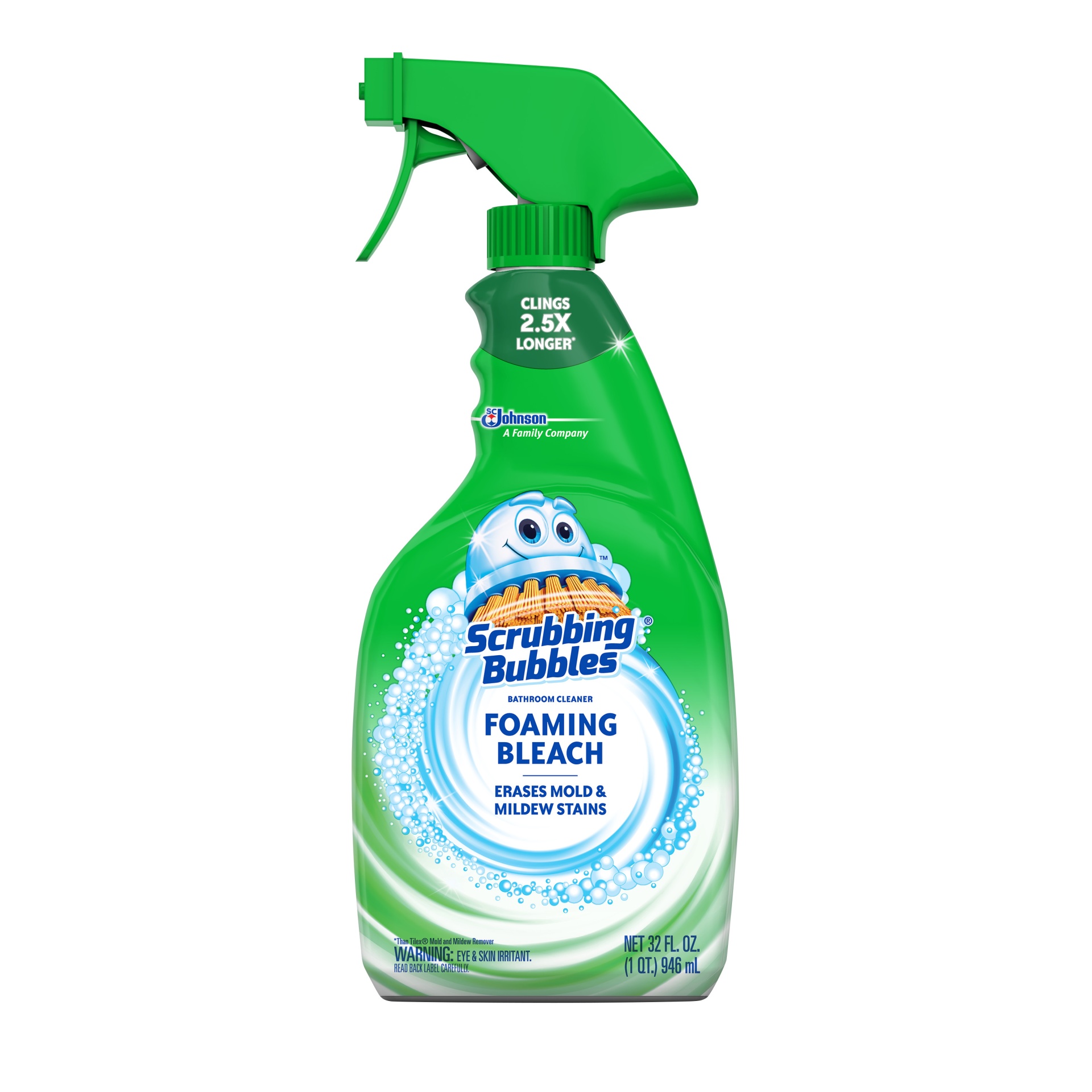 slide 7 of 7, Scrubbing Bubbles Foaming Bleach Bathroom Cleaner, 32 fl oz